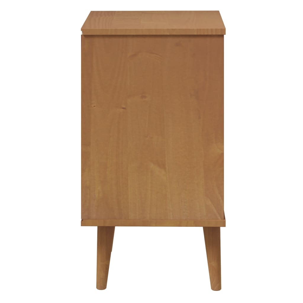 Nachttisch Braun 40x35x48 cm Massivholz Kiefer